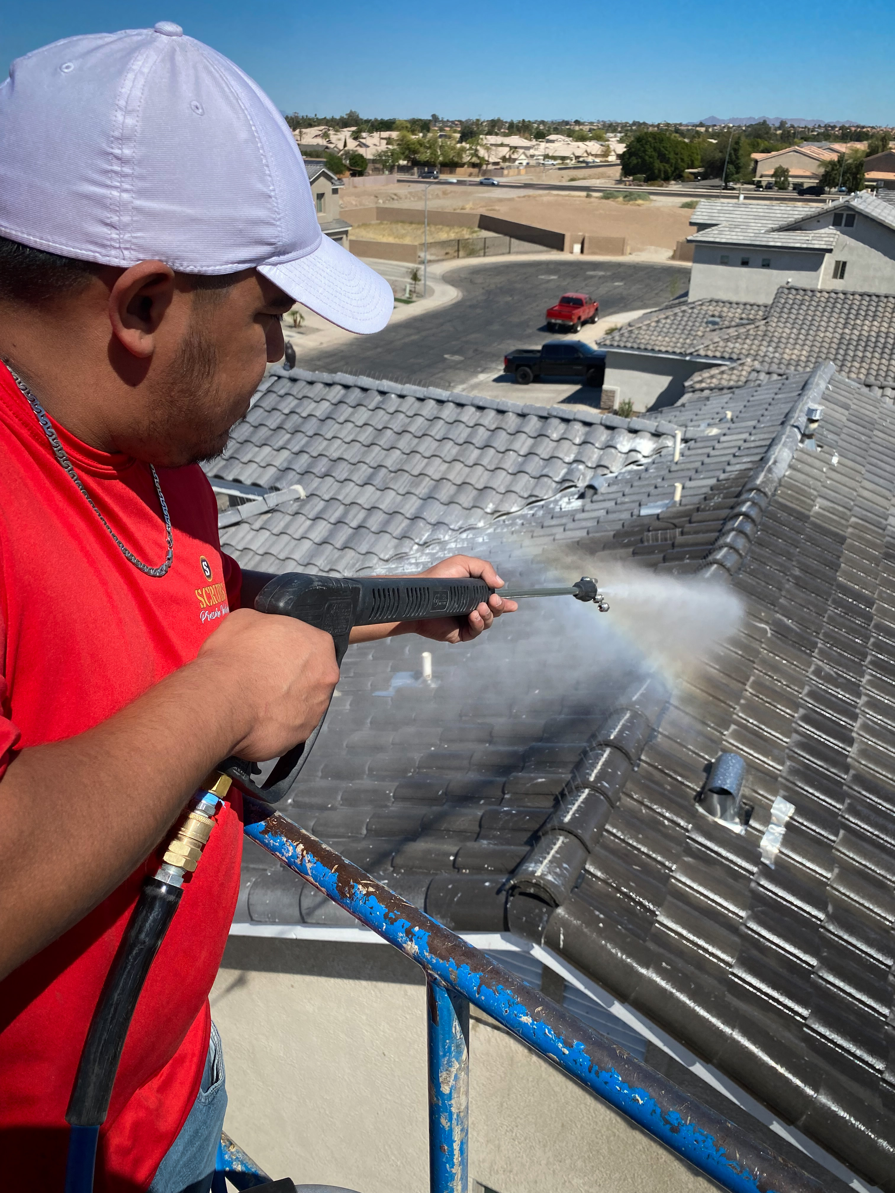 A clean roof gives your home a boost in curb appeal and regular cleaning helps to maintain the health and longevity of your roof.