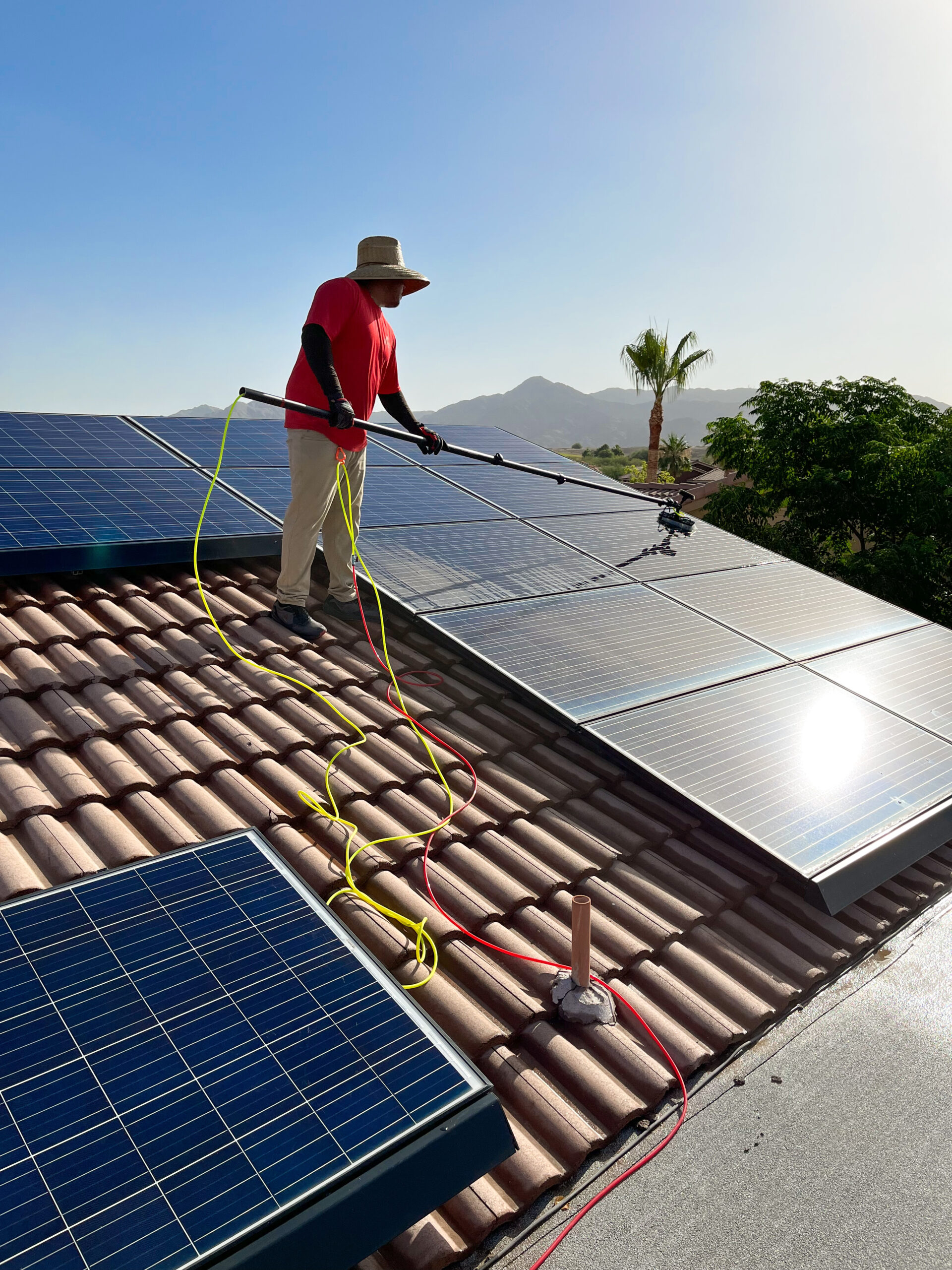 We keep your solar panels clean to perform at optimal efficiency